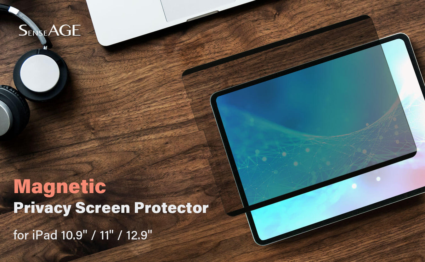 SenseAGE Ｍagnetic iPad Privacy Screen Protector for iPad Air 10.9 inch 4&5  Generation/iPad Pro 11 inch (2018-2021), Anti-Glare, Anti-Blue Light, Easy